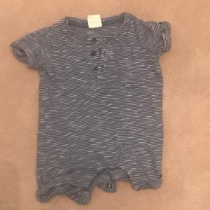 H&M Newborn Size blue and white romper